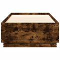 vidaXL Rám postele Dymový dub 80 x 200 cm Kompozitné drevo