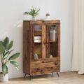 vidaXL Highboard Staré drevo 69,5 x 31 x 115 cm