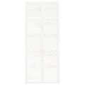 vidaXL Dvere do stodoly biele 90x1,8x214 cm masívna borovica