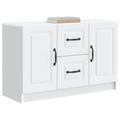 vidaXL Servírovacia skriňa Biela 89 x 34,5 x 57 cm Kompozitné drevo