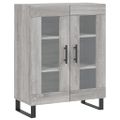 vidaXL Vysoká skrinka sivý dub sonoma 69,5x34x180 cm spracované drevo