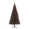 vidaXL Vianočný stromček Čierna 180 cm PVC
