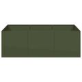 VidaXL kvetináč Olive Green 120x80x40 cm Oceľ
