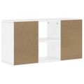 VidaXL TV skrinka “ODDA” Biela 79x24x40 cm masívna borovica