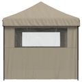 vidaXL Párty stan 292 x 580 x 315 cm Sivohnedá Oxfordská látka
