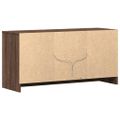vidaXL TV stolík s LED hnedý dub 100x34x50 cm kompozitné drevo