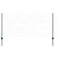 vidaXL Zvarené pletivo s podperami 50 x 1 m PVC potiahnutá oceľ Zelená