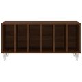 vidaXL Skrinka na platne hnedý dub 100x38x48 cm kompozitné drevo