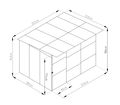 Koterec pre psa G21 KEN 572 - 260 x 220 cm, šedý