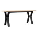 vidaXL Konferenčný stolík v tvare Y 110x40x45 cm borovica a oceľ