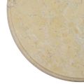 vidaXL Stolová doska krémová Ø40x2,5 cm mramor