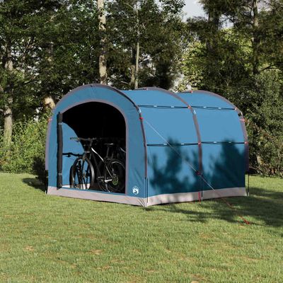 vidaXL Stan so strechou s úložiskom Modrá 268 x 240 x 191 cm Polyester