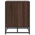 vidaXL Lavica na topánky hnedý dub 60x40x53,5 cm kompozitné drevo+kov