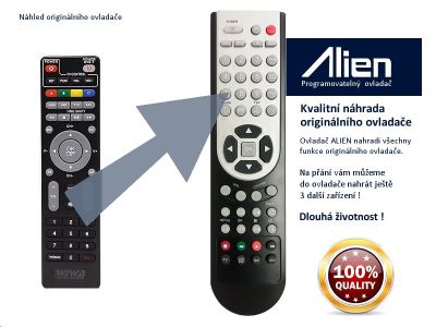 Diaľkový ovládač ALIEN STB Wiwa H.265 PRO