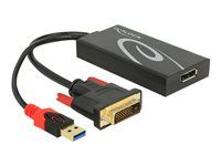 Nástroj na prevod videa - DVI - DisplayPort - čierna - maloobchod