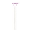 vidaXL Lodné lano biele 12 mm 250 m polypropylén