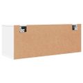 vidaXL Nástenný botník biely 100x35x38 cm spracované drevo