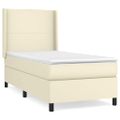 vidaXL Boxspring posteľ s matracom krémová 100x200 cm umelá koža