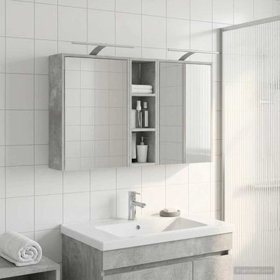 vidaXL Set kabinetov do kúpeľne 3 pcs 106 x 16 x 62,5 cm