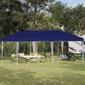 vidaXL Prístrešok na párty 575 x 290 x 245 cm Modrá