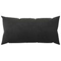 vidaXL Poťah na podložku 12 pcs HEERLEN Čierna 40 x 80 cm Zamat