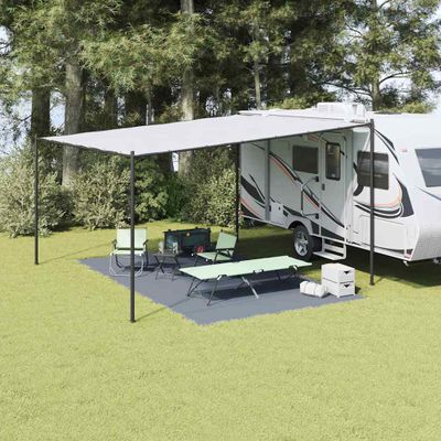 vidaXL Koberec do stanu Modrá a šedá 500 × 300 cm Polyetylén