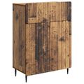 vidaXL Servírovacia skriňa Staré drevo 66 x 34,5 x 92 cm