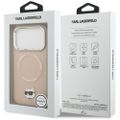 Puzdro Karl Lagerfeld pre iPhone 17 Pro Max 6,9" Choupette Pin MagSafe ružová