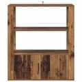 vidaXL Servírovacia skriňa Staré drevo 30 x 80 x 90 cm