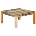 vidaXL Konferenčný stolík 80x80x40 cm masívne recyklované drevo
