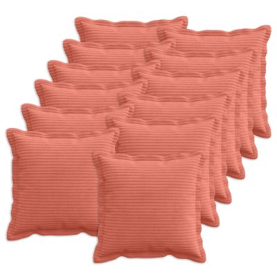 vidaXL Poťah na podložku 12 ks HOUTEN Červenooranžová 50 x 50 cm