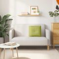 vidaXL Poduška na chrbát Svetlo zelená 50 x 19 x 45 cm látka