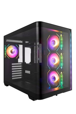 FSP M580-BA/Midi Tower/Transpar./Čierna