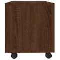 vidaXL TV skrinka s kolieskami hnedý dub 90x35x35 cm spracované drevo
