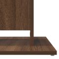 vidaXL Bistro stolík hnedý dub 60x60x75 cm spracované drevo