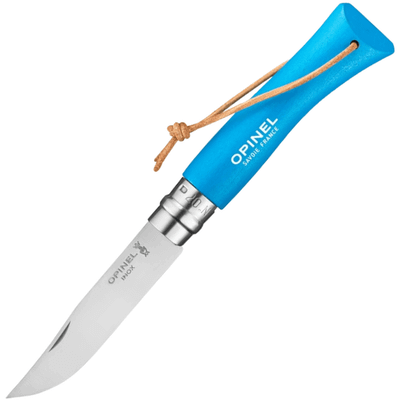 OPINEL 002206 VRI N°07 Bushwhacker Cyan vreckový nôž 8 cm, azúrovo modrá, drevo