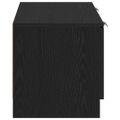 vidaXL TV skrinka 102 x 32 x 35.5 cm Čierny dub Kompozitné drevo