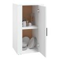vidaXL Komoda biela 40x33x70 cm spracované drevo