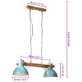 vidaXL Závesná lampa 25 W šmuhovaná modrá 85x28x109 cm E27