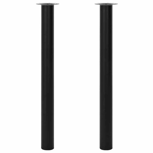 Teleskopické stolové nohy, čierne, 710 mm-1100 mm 2 ks