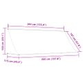 vidaXL Zaťahovacia markíza krémová 350x150 cm látka a oceľ