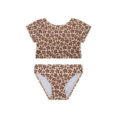 Bikiny Crop Top s UPF 50+ Wild Flower