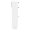 vidaXL Skriňa na topánky EDE 78 x 24 x 103 cm Kompozitné drevo Biela