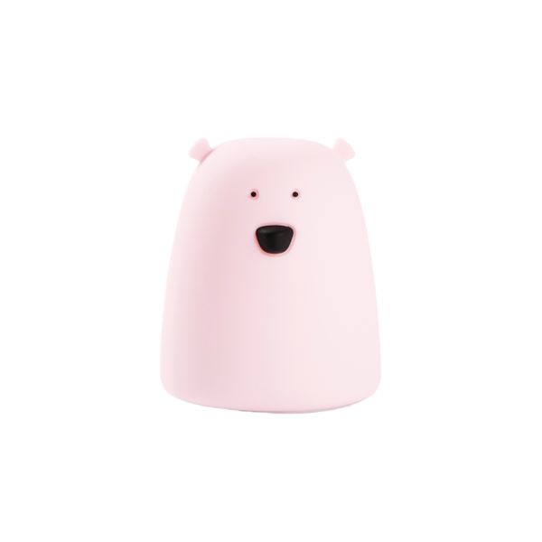 Detská dotyková lampa Malý medvedík Ružový