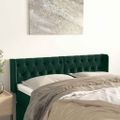 vidaXL Čelo postele so záhybmi zelený 147x16x78/88 cm zamat