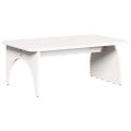 vidaXL Konferenčný stolík Biela 80 x 50 x 31 cm Borovicový masív