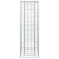 vidaXL Gabiónová vyvýšená posteľ 50 x 50 x 150 cm Pozinkovaná oceľ