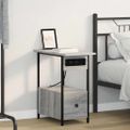 vidaXL Nočný stolík Sivý Sonoma 60 x 30 x 61 cm Kompozitné drevo