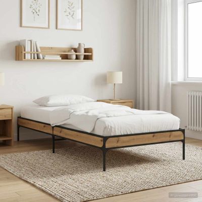 vidaXL Rám postele Dub artisan 80 x 200 cm Kompozitné drevo