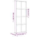 vidaXL Posuvné dvere zlaté 76x205 cm matné ESG sklo a hliník